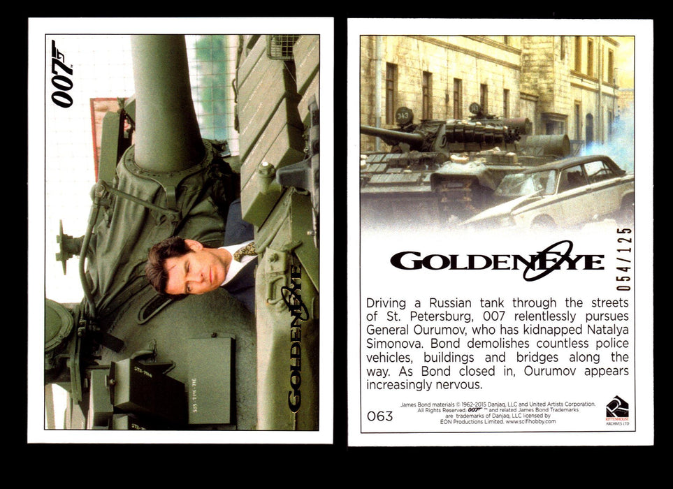 James Bond Archives 2015 Goldeneye Gold Parallel Card You Pick Single #1-#102 #63  - TvMovieCards.com