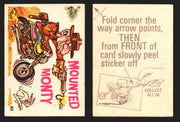 1972 Silly Cycles Donruss Vintage Trading Cards #1-66 You Pick Singles #63 Mounted Monty  - TvMovieCards.com