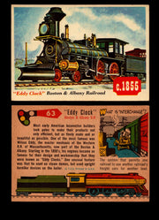 Rails And Sails 1955 Topps Vintage Card You Pick Singles #1-190 #63 Eddy Clock  - TvMovieCards.com