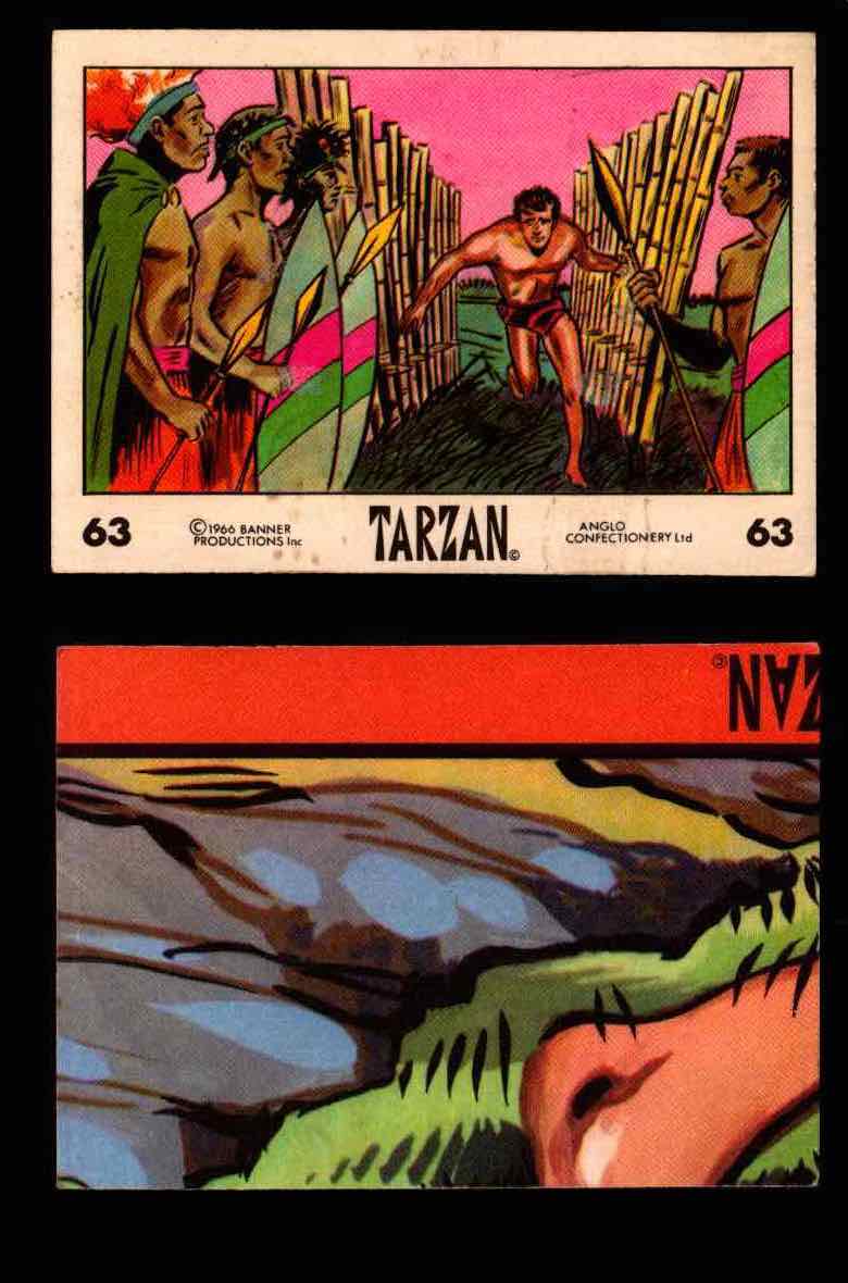 1966 Tarzan Banner Productions Vintage Trading Cards You Pick Singles #1-66 #63  - TvMovieCards.com