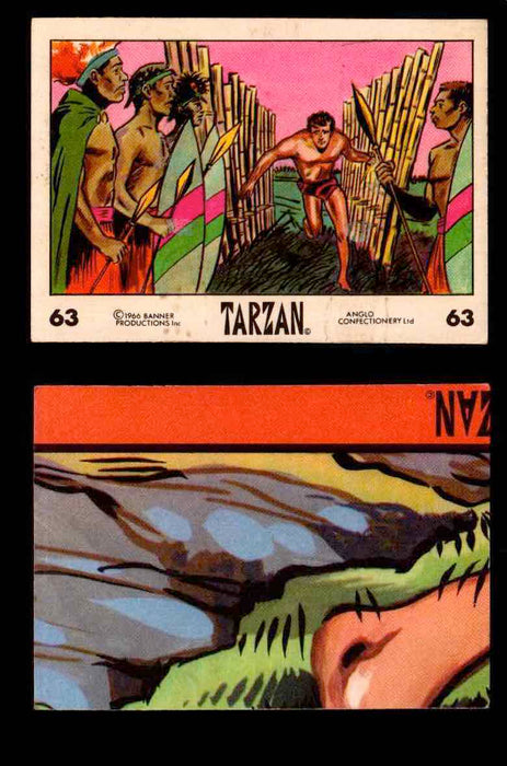 1966 Tarzan Banner Productions Vintage Trading Cards You Pick Singles #1-66 #63  - TvMovieCards.com
