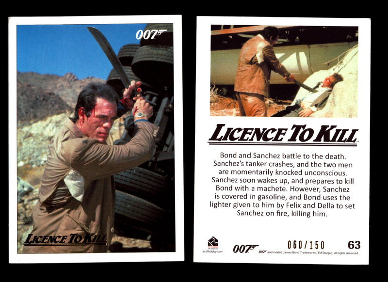 James Bond Classics 2016 Licence To Kill Gold Foil Parallel Card You Pick Single #63  - TvMovieCards.com