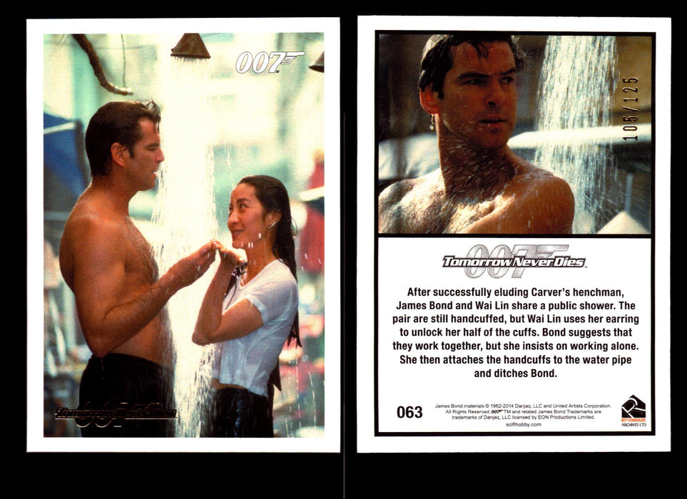 James Bond Archives 2014 Tomorrow Never Dies Gold Parallel Card You Pick Singles #63  - TvMovieCards.com