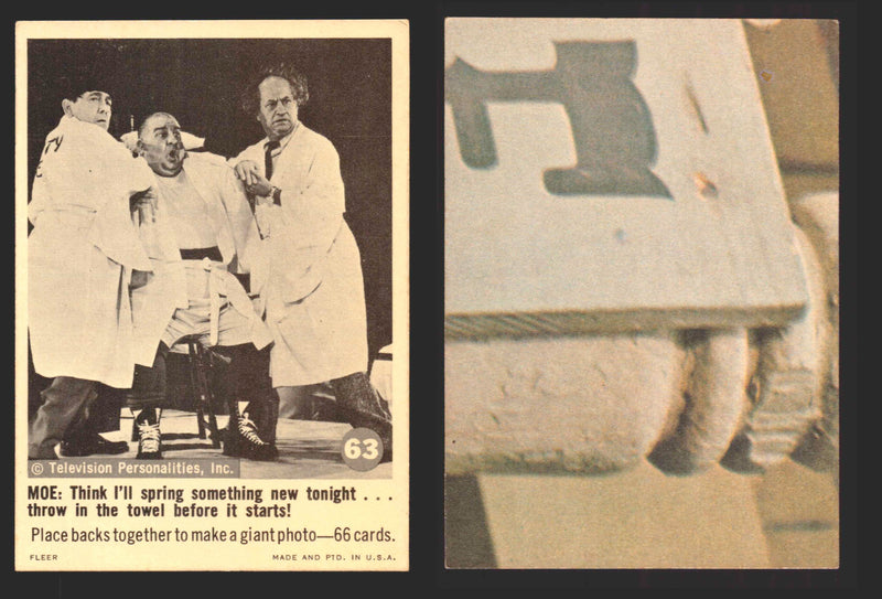 1966 Three 3 Stooges Fleer Vintage Trading Cards You Pick Singles #1-66 #63  - TvMovieCards.com
