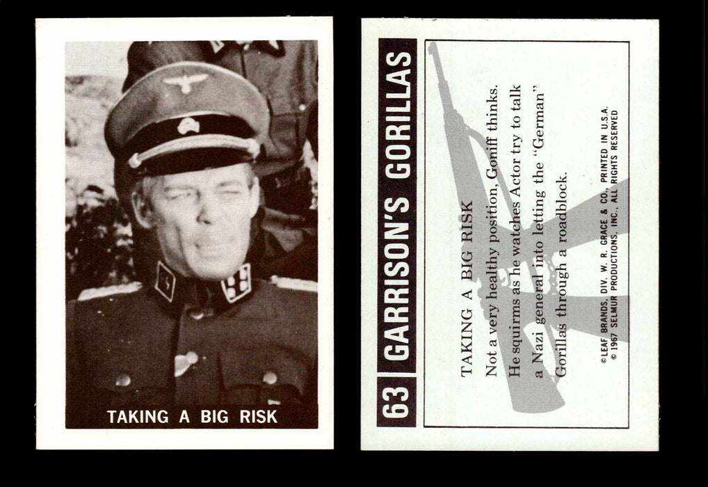 Garrison's Gorillas Leaf 1967 Vintage Trading Cards #1-#72 You Pick Singles #63  - TvMovieCards.com