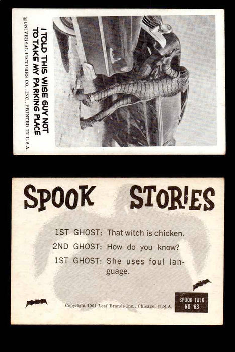 1961 Spook Stories Series 1 Leaf Vintage Trading Cards You Pick Singles #1-#72 #63  - TvMovieCards.com