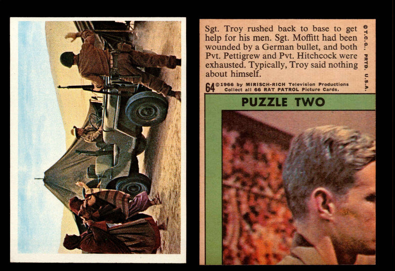 Rat Patrol 1966 Topps Vintage Card You Pick Singles #1-66 #64  - TvMovieCards.com