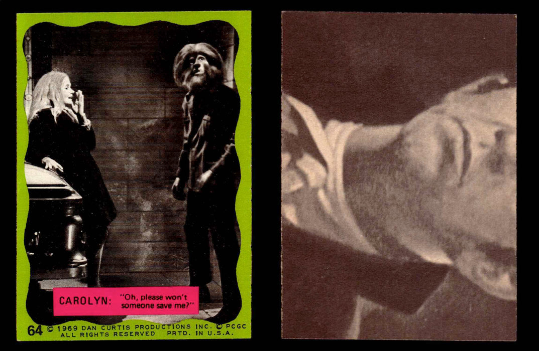 Dark Shadows Series 2 (Green) Philadelphia Gum Vintage Trading Cards You Pick #64  - TvMovieCards.com