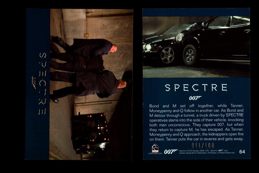 James Bond Archives 2016 Spectre Gold Parallel Card You Pick Singles #1-#76 #64  - TvMovieCards.com