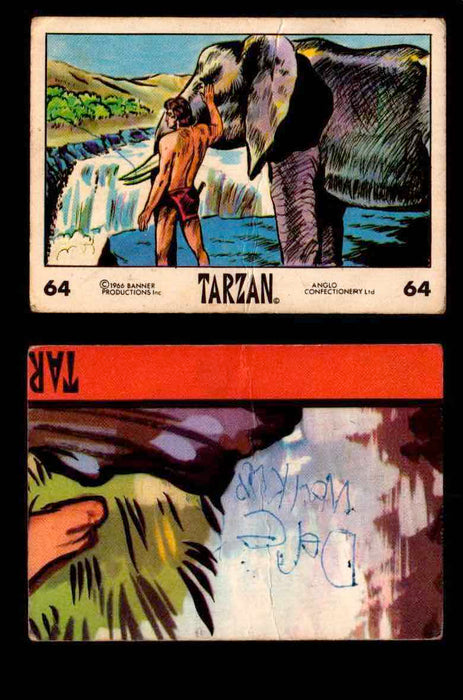 1966 Tarzan Banner Productions Vintage Trading Cards You Pick Singles #1-66 #64  - TvMovieCards.com