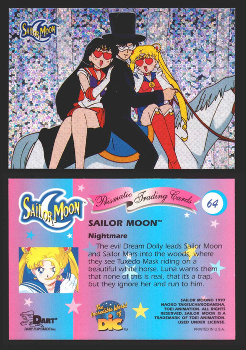 1997 Sailor Moon Prismatic You Pick Trading Card Singles #1-#72 Cracked 64   Nightmare  - TvMovieCards.com