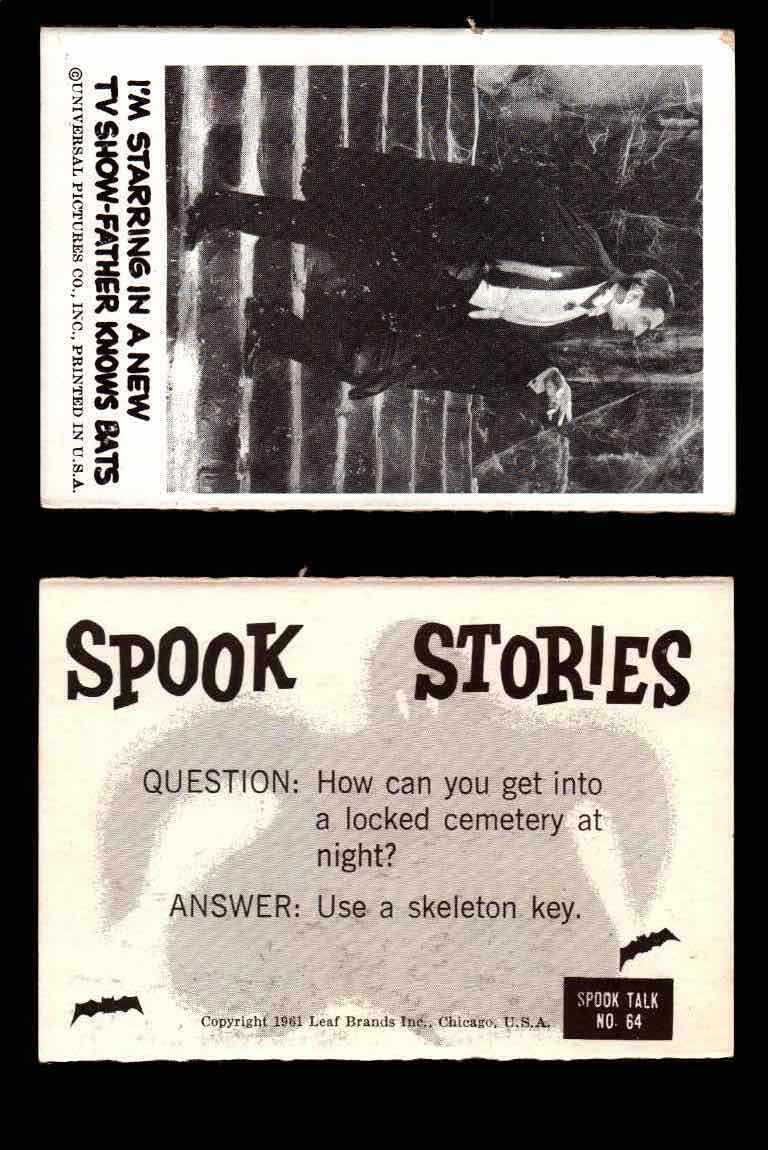 1961 Spook Stories Series 1 Leaf Vintage Trading Cards You Pick Singles #1-#72 #64  - TvMovieCards.com