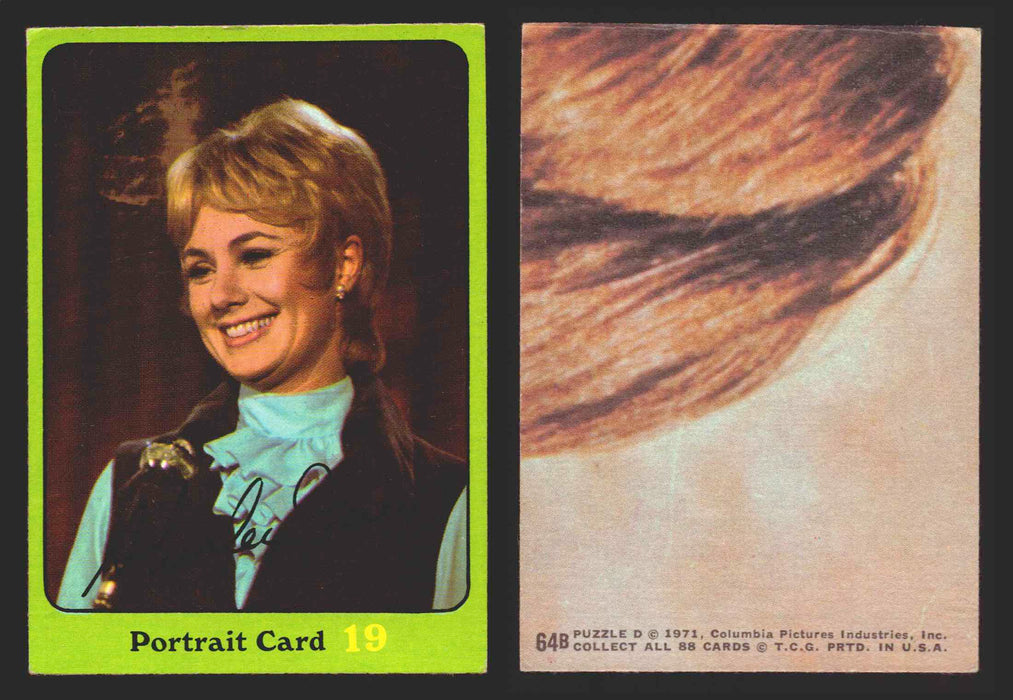 1971 The Partridge Family Series 3 Green You Pick Single Cards #1-88B Topps USA #	64B   Portrait Card 19: Shirley Jones  - TvMovieCards.com