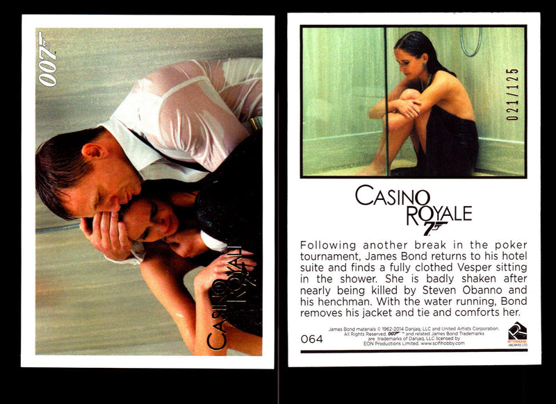 James Bond Archives 2014 Casino Royal Gold Parallel Card You Pick Number #64  - TvMovieCards.com