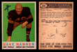 1959 Topps Football Trading Card You Pick Singles #1-#176 VG/EX #	64	Dave Hanner  - TvMovieCards.com