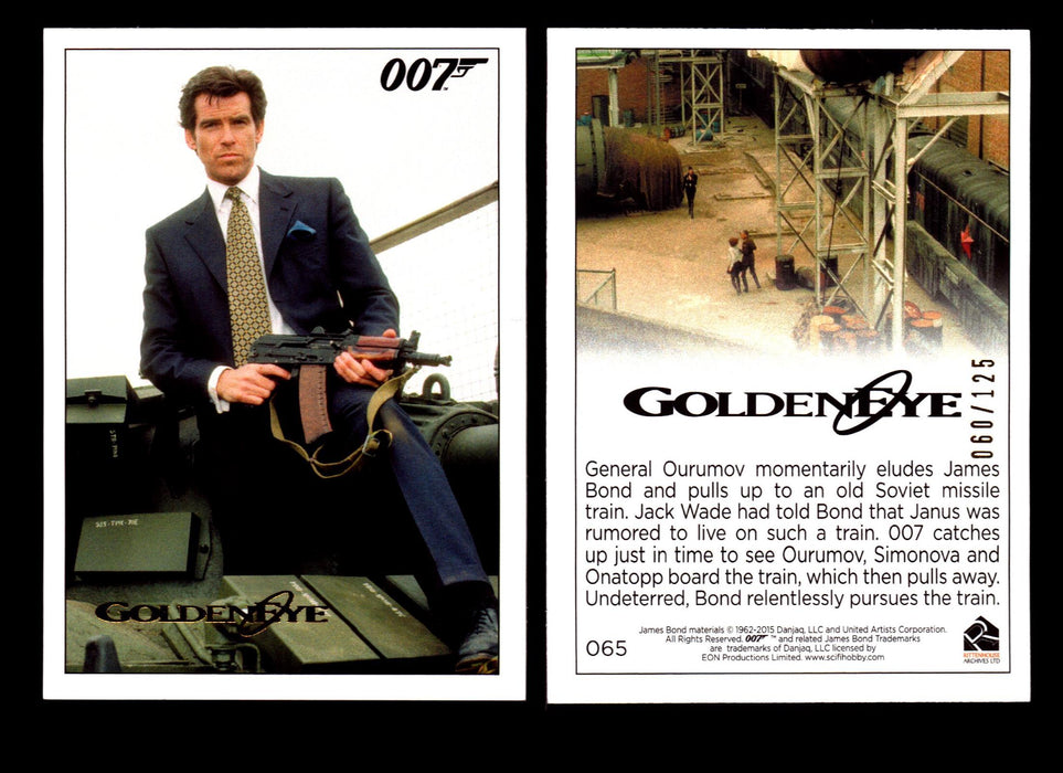 James Bond Archives 2015 Goldeneye Gold Parallel Card You Pick Single #1-#102 #65  - TvMovieCards.com