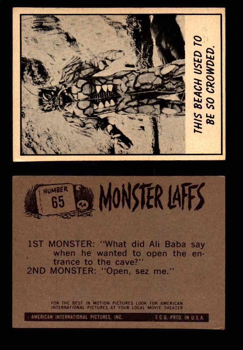 Monster Laffs 1966 Topps Vintage Trading Card You Pick Singles #1-66 #65  - TvMovieCards.com