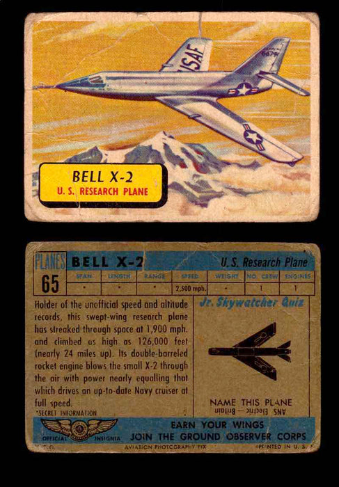 1957 Planes Series II Topps Vintage Card You Pick Singles #61-120 #65  - TvMovieCards.com