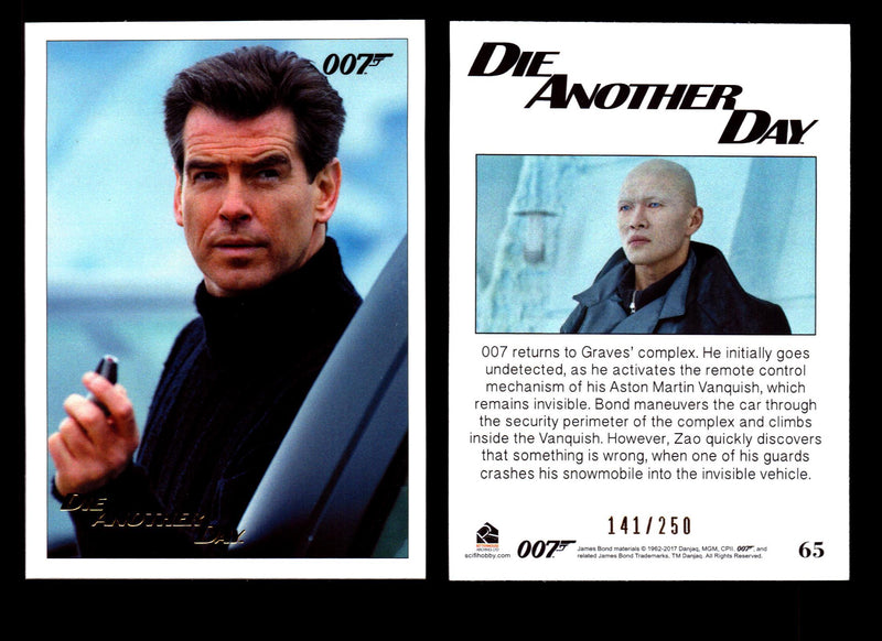 James Bond Archives 2017 Final Edition Die Another Day Gold Parallel Card Single - TvMovieCards.com