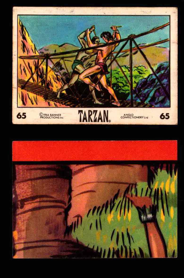 1966 Tarzan Banner Productions Vintage Trading Cards You Pick Singles #1-66 #65  - TvMovieCards.com