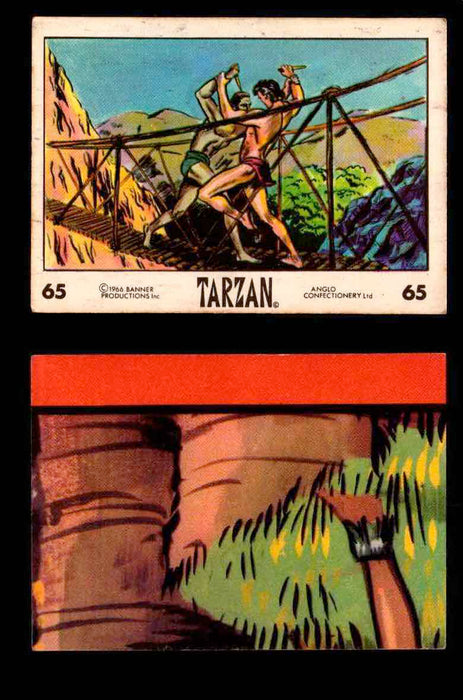 1966 Tarzan Banner Productions Vintage Trading Cards You Pick Singles #1-66 #65  - TvMovieCards.com