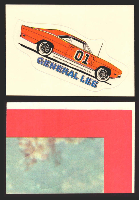 1981 Dukes of Hazzard Sticker Trading Cards You Pick Singles #1-#66 Donruss (DS4) General Lee  - TvMovieCards.com