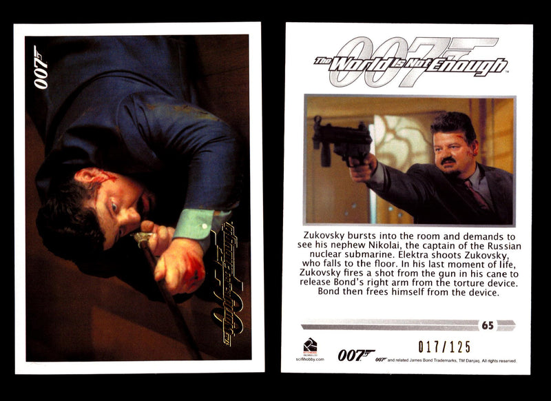 James Bond Classics 2016 World is Not Enough Gold Foil Parallel Card You Pick Nu - TvMovieCards.com