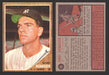 1962 Topps Baseball Trading Card You Pick Singles #1-#99 VG/EX #	65 Bobby Richardson - New York Yankees  (creased)  - TvMovieCards.com