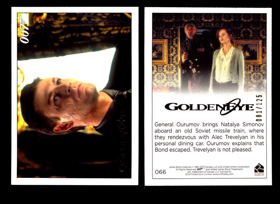 James Bond Archives 2015 Goldeneye Gold Parallel Card You Pick Single #1-#102 #66  - TvMovieCards.com