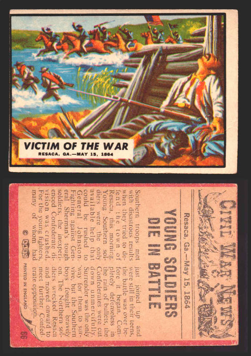 Civil War News Vintage Trading Cards A&BC Gum You Pick Singles #1-88 1965 66   Victim of the War  - TvMovieCards.com