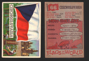1956 Flags of the World Vintage Trading Cards You Pick Singles #1-#80 Topps 66	Czechoslovakia  - TvMovieCards.com