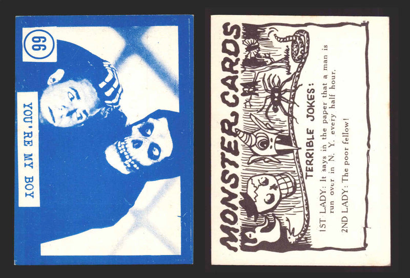 1965 Blue Monster Cards Vintage Trading Cards You Pick Singles #1-84 Rosen 66   You're My Boy  - TvMovieCards.com
