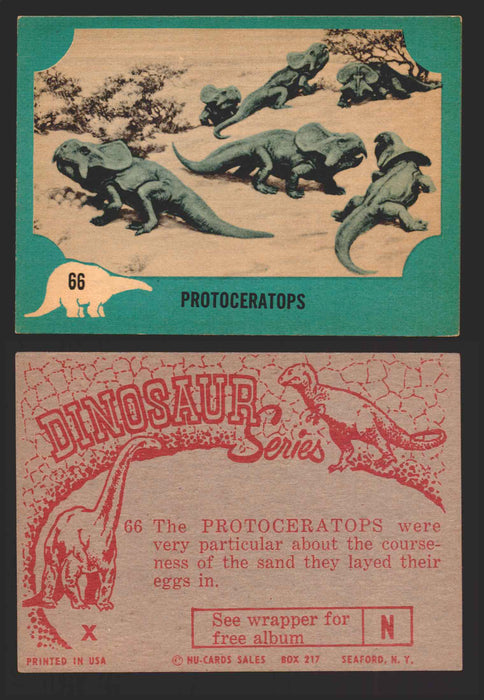 1961 Dinosaur Series Vintage Trading Card You Pick Singles #1-80 Nu Card 66	Protoceratops  - TvMovieCards.com