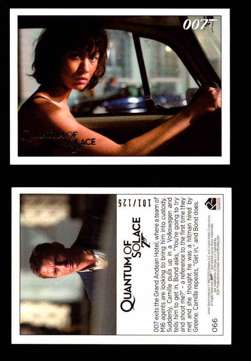 James Bond Archives Quantum of Solace Gold Parallel You Pick Single Cards #1-90 #66  - TvMovieCards.com