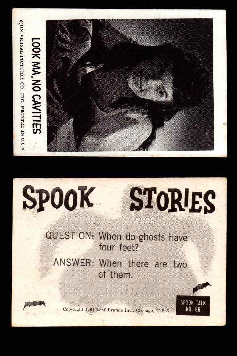 1961 Spook Stories Series 1 Leaf Vintage Trading Cards You Pick Singles #1-#72 #66  - TvMovieCards.com