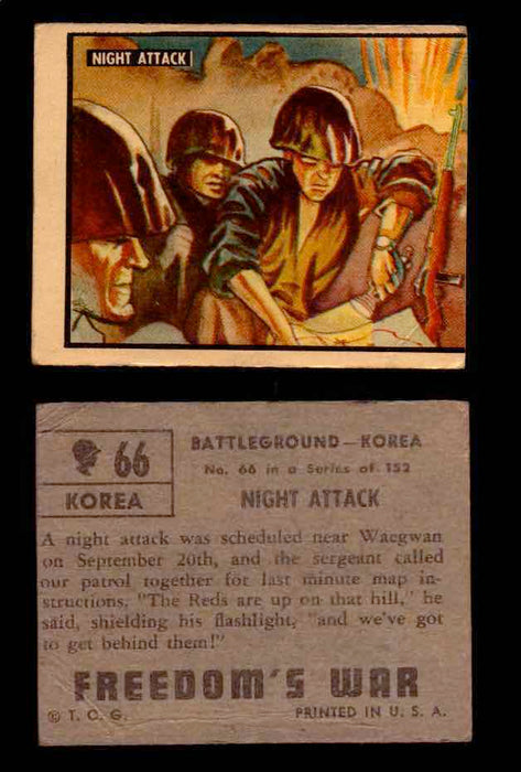 1950 Freedom's War Korea Topps Vintage Trading Cards You Pick Singles #1-100 #66  - TvMovieCards.com