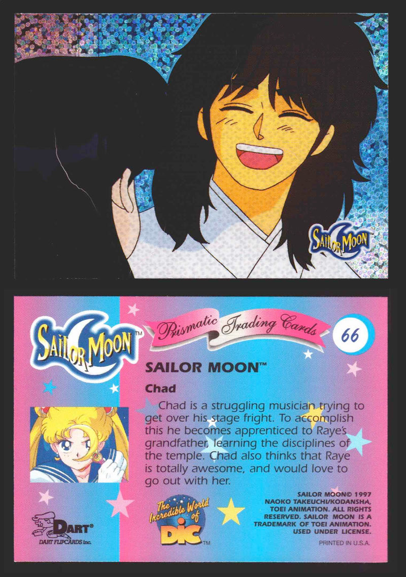 1997 Sailor Moon Prismatic You Pick Trading Card Singles #1-#72 Cracked 66   Chad  - TvMovieCards.com