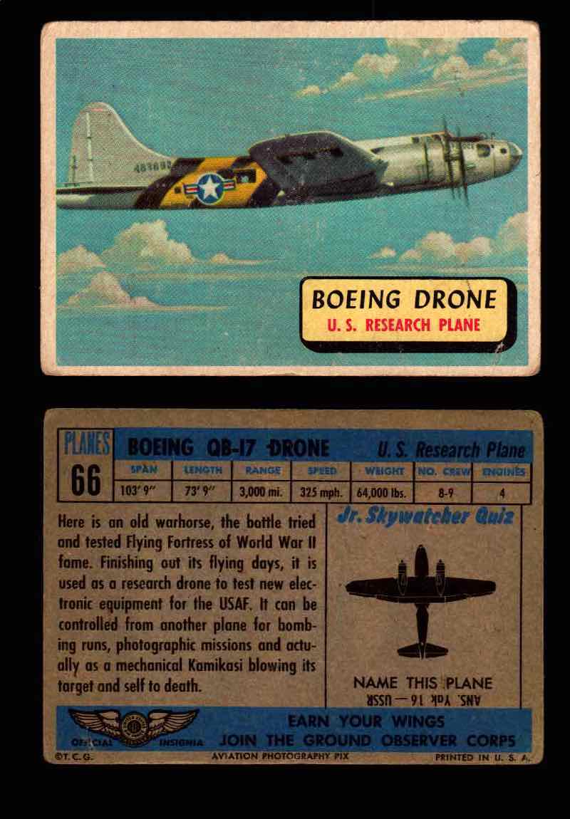 1957 Planes Series II Topps Vintage Card You Pick Singles #61-120 #66  - TvMovieCards.com