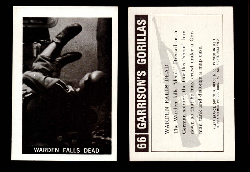 Garrison's Gorillas Leaf 1967 Vintage Trading Cards #1-#72 You Pick Singles #66  - TvMovieCards.com