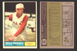 1961 Topps Baseball Trading Card You Pick Singles #1-#99 VG/EX #	66 Bill Henry - Cincinnati Reds  - TvMovieCards.com