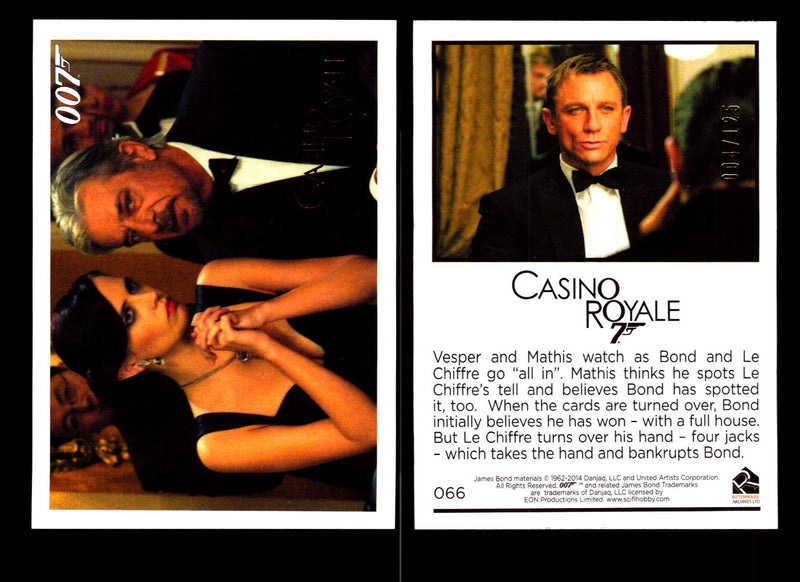 James Bond Archives 2014 Casino Royal Gold Parallel Card You Pick Number #66  - TvMovieCards.com