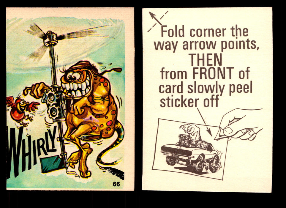 Fabulous Odd Rods Vintage Sticker Cards 1973 #1-#66 You Pick Singles   - TvMovieCards.com