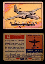1952 Wings Topps TCG Vintage Trading Cards You Pick Singles #1-100 #67  - TvMovieCards.com