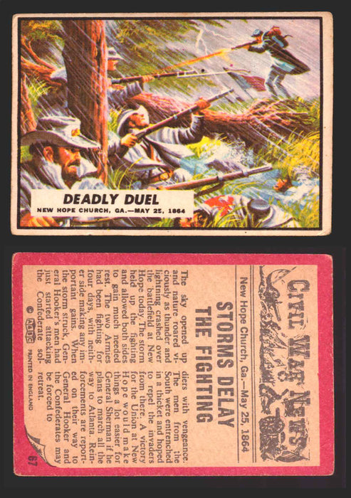 Civil War News Vintage Trading Cards A&BC Gum You Pick Singles #1-88 1965 67   Deadly Duel  - TvMovieCards.com