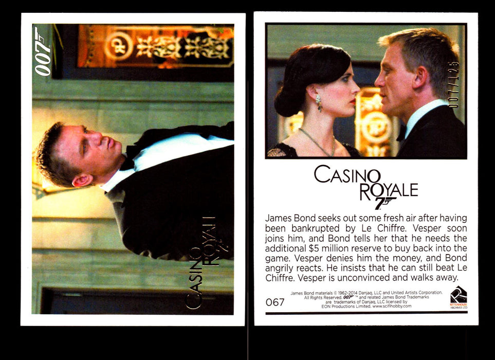 James Bond Archives 2014 Casino Royal Gold Parallel Card You Pick Number #67  - TvMovieCards.com