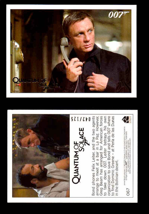 James Bond Archives Quantum of Solace Gold Parallel You Pick Single Cards #1-90 #67  - TvMovieCards.com