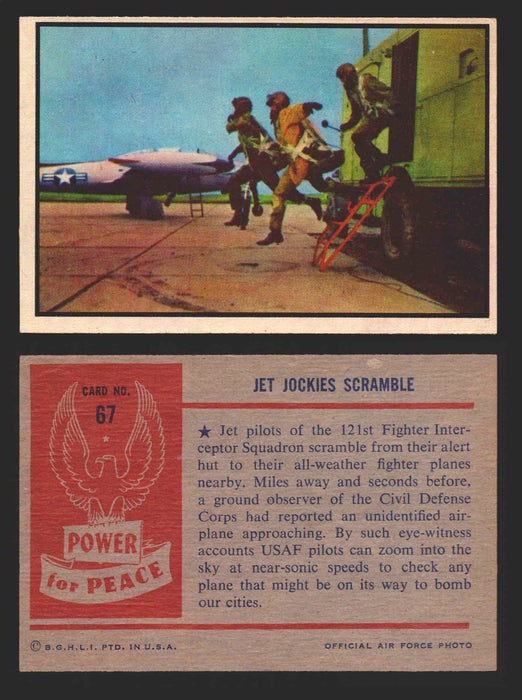 1954 Power For Peace Vintage Trading Cards You Pick Singles #1-96 67   Jet Jockies Scramble  - TvMovieCards.com