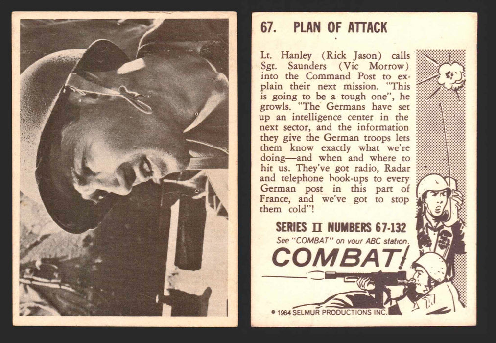 1964 Combat Series II Donruss Selmur Vintage Card You Pick Singles #67-132 67   Plan of Attack  - TvMovieCards.com