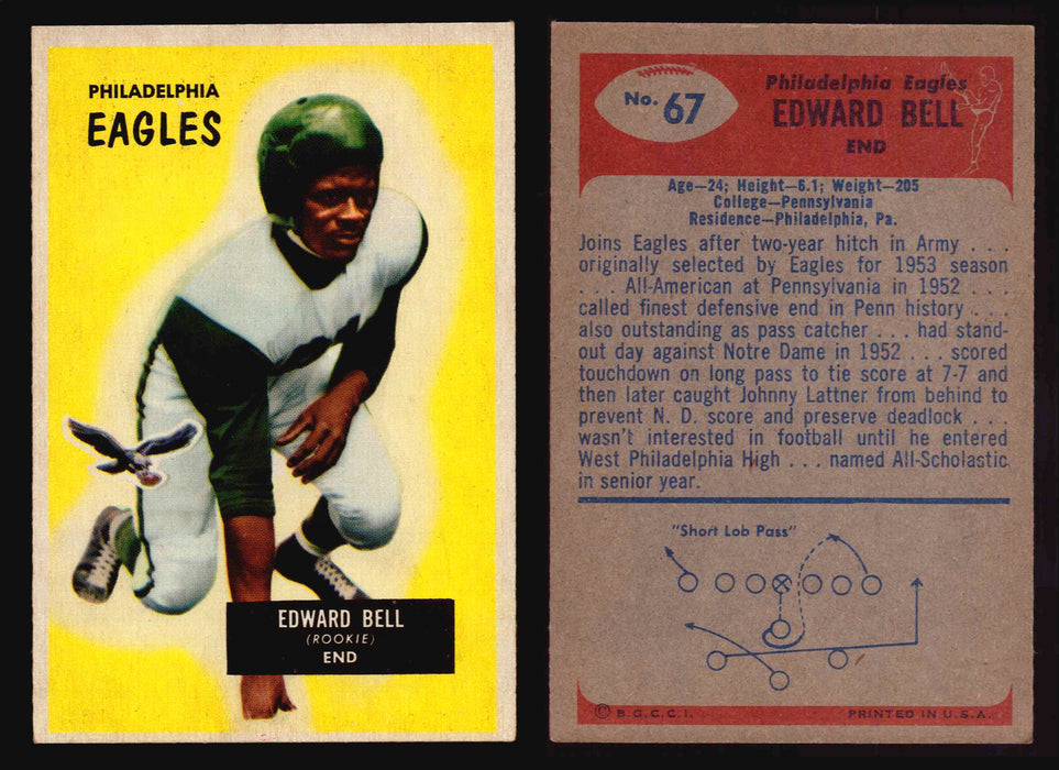 1955 Bowman Football Trading Card You Pick Singles #1-#160 VG/EX #67 Eddie Bell  - TvMovieCards.com