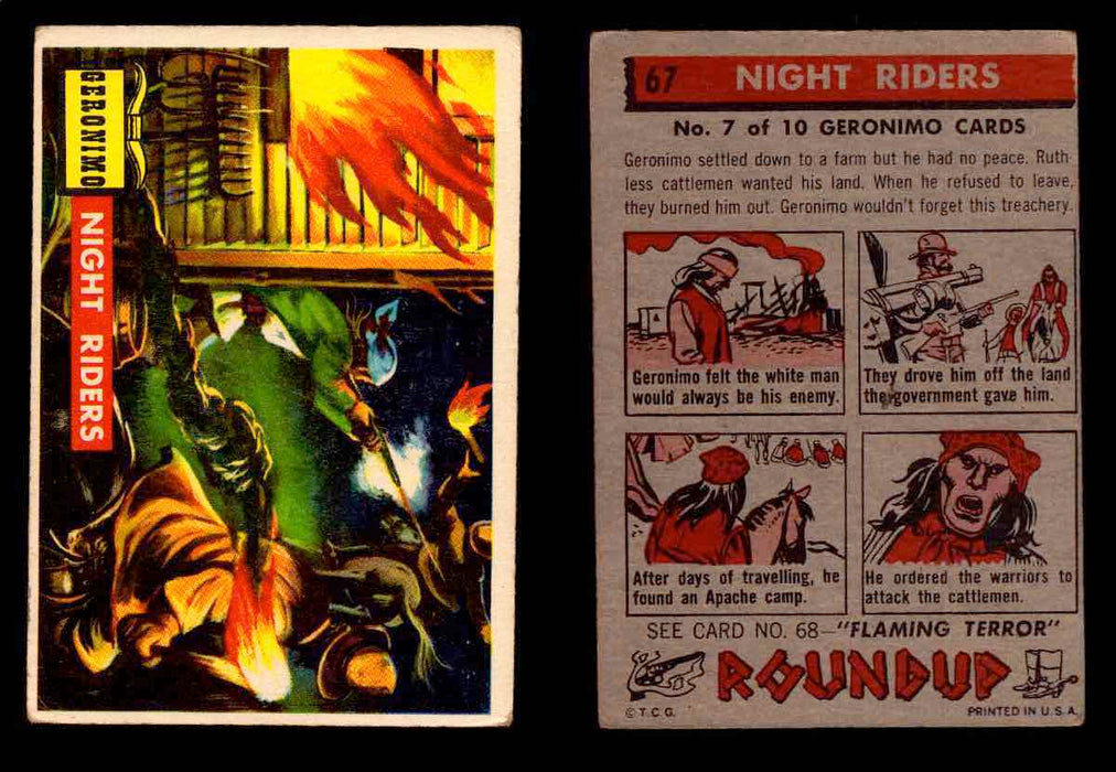 1956 Western Roundup Topps Vintage Trading Cards You Pick Singles #1-80 #67  - TvMovieCards.com